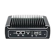 HUNSN Fanless Mini PC, Industrial PC, Windows 11 / Linux Ubuntu, TPM2.0, I7 10810U, BX01, 2 x COM, SIM Slot, HDMI, DP, 2 x Gigabit, Vesa Mount, WOL, PXE, Watchdog, 32G RAM, 1TB SSD