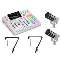 Røde Rodecaster Pro II podcast kit 2 White