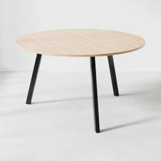 Konferencebord Viggo - Rundt, Højde 90 cm, Diameter Ø160 cm, Bordplade Eg, Understel Sort