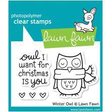 Lawn Fawn Clear Stamps 2X3 - Winter Owl LF434