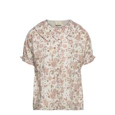 EN FANT Shirt Flower Woven |Rosa |92