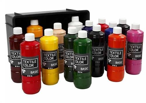 Textile Color Basic farvesæt 15 x 500ml UDSOLGT.