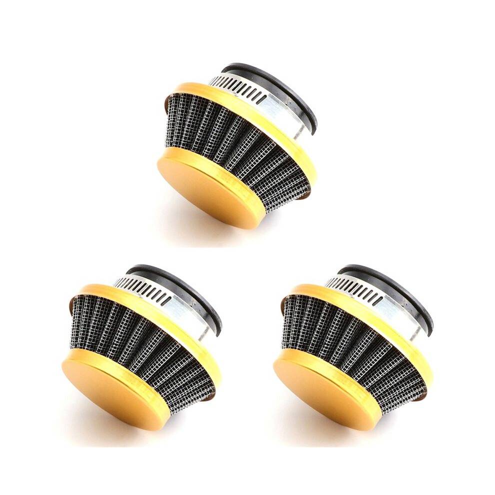 3pcs 42MM Air Filter for 47Cc 49Cc Super Pocket Bike Upgrade Kit Dirt Bike Atv Quad Aluminium Air Filter Gold