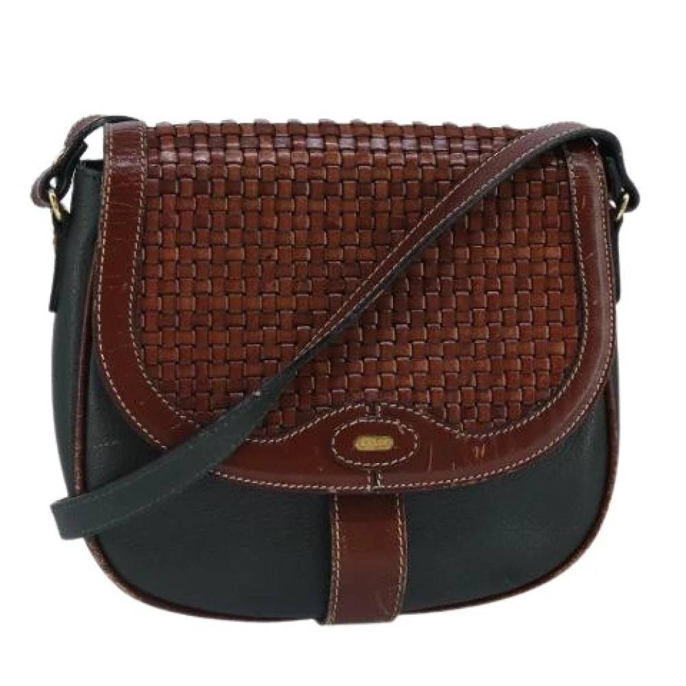 Bally Pre-owned Pre-owned Vintage skuldertaske - Vintage - Dame - Grøn - ONE SIZE - Uld
