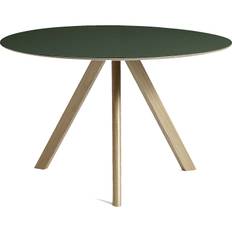 Hay Cph 20 2.0 Bord Ø120 Cm Vandbaseret Lakeret Egetræ / t - Spisebord & Barbord Linoleum Grøn - AE815-A530-AR09
