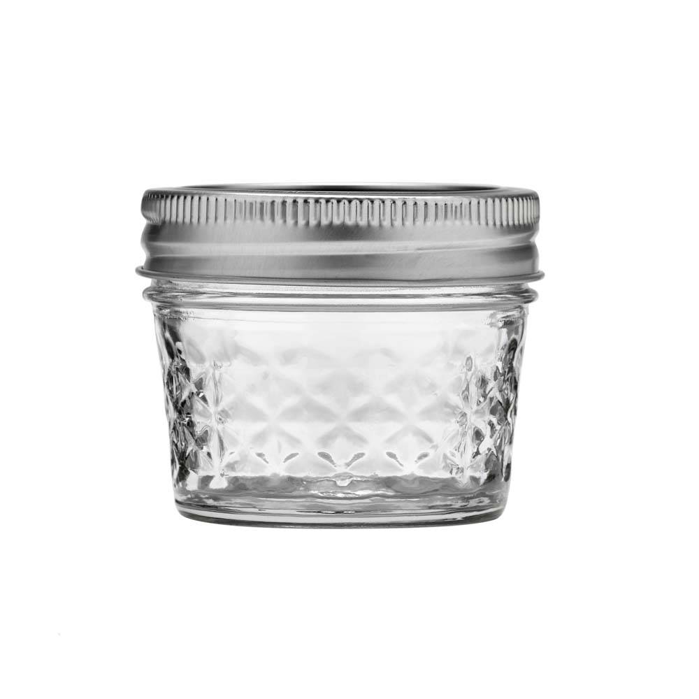 Quilted Mason jar - 4 Oz 118 ml - Regular mouth
