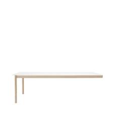 Muuto Linear System End Module bord White laminate-Oak 240x142 cm - Vit