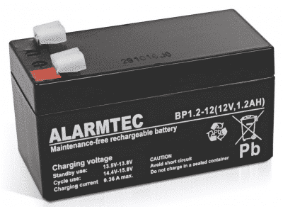 Batteri 1.2Ah 12V - Pålitlig Strömförsörjning - BP1.2-12