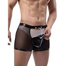 ohyeahlady Boxershorts för män, konstläder, sexiga underkläder, sissy underkläder, sexiga underkläder, sexiga underkläder, sexiga underkläder, stora storlekar, trosor, wetlook, kalsonger, erotiska