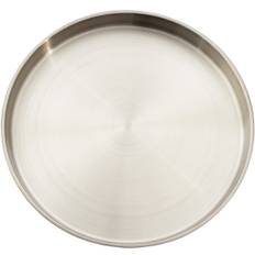 Point Virgule Skaldyrstallerken Sølvfarvet Str 31x31x2,5cm - Serveringsfade Stål hos Magasin