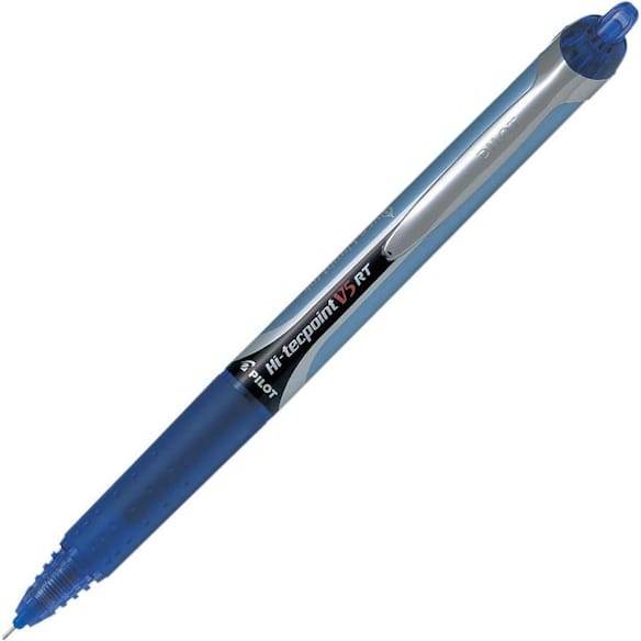 Rollerballpenna PILOT Hi-Tecpoint V5 RT Fine Blå, 0.5mm 12st