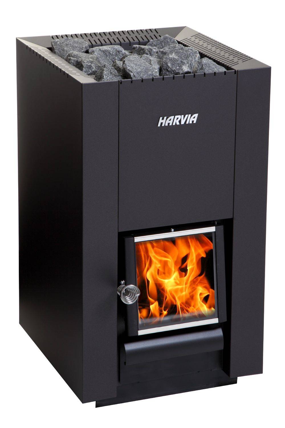 Harvia 16 Linear Black Kaminpaket - Standardpaket Svartskorsten