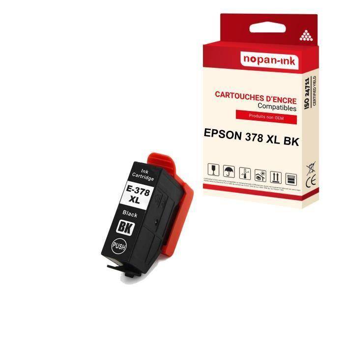 NOPAN-INK - x1 Cartouche EPSON 378XL - 378 XL BK compatible Epson Expression Photo HD XP-15000, XP-8000, XP-8005, XP-8500