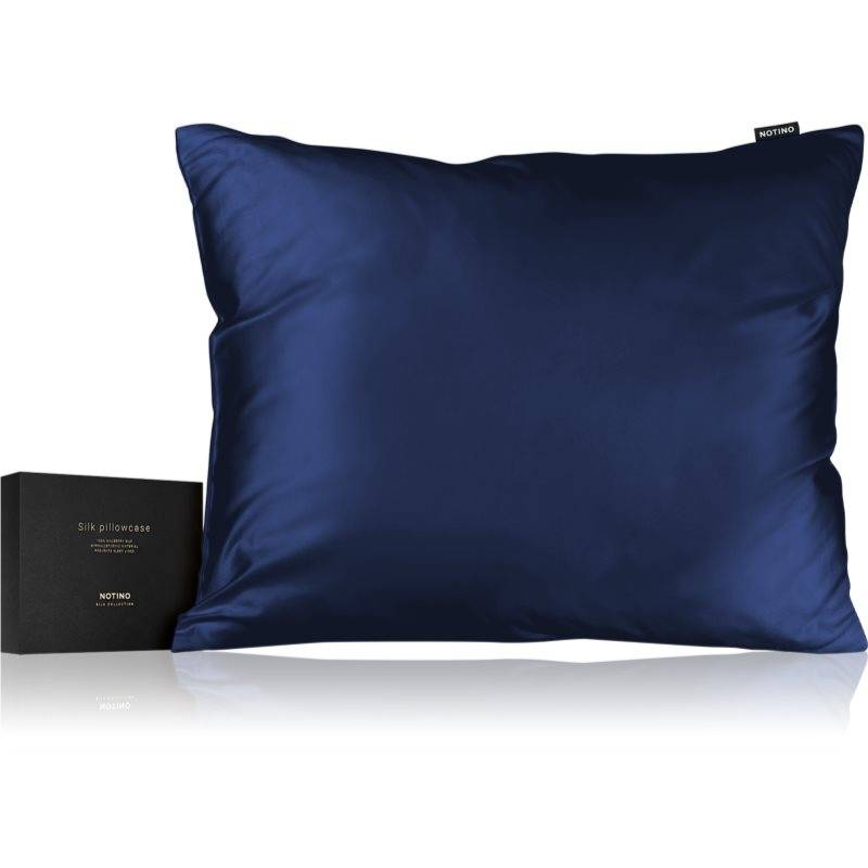 Notino Silk Collection Pillowcase pudebetræk i silke Navy Blue 50x60 cm - 50x60 cm