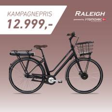 Raleigh Sussex E1 Dame Matsort Batteri 3 års kapacitetsgaranti MAT SORT 48CM