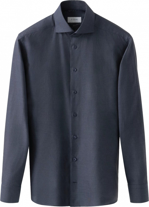 Eton Navy Dobby Business Skjorte, Contemporary Fit - 42 / L