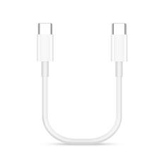 60W 20cm Kort Type C-kabel USB C till TypeC Fast Data Line För telefon 15 Mobiltelefon