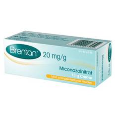 Brentan Creme 2% til svampeinfektioner i huden 20 mg/g - 15g Kort holdbarhed