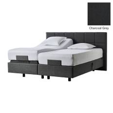 Tempur Spring Box Pro Luxe Ställbar Säng 180x200 Svart - Charcoal Grey (180x200)