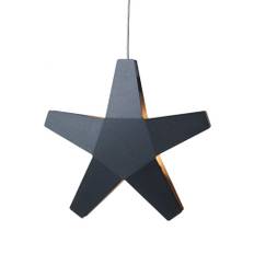 SMD Design Advent Stjärna Adventsstjärna grå, 40 cm, ljusgrå textilsladd - Grå
