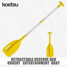 KOETSU 1 st 14,2" - 47,12" minipaddel kajak reservåra, gul aluminiumskaft nylonblad, för kajakpaddling, strandtillbehör, poolmadrass