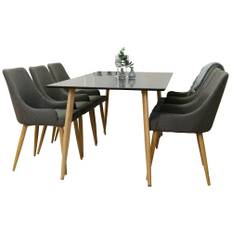 Matgrupp Venture Home Pobbie med 6 Plake Stolar Ek