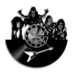 Kiss Band Vinyl Plade Vægur (FMY)