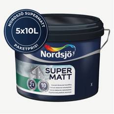 PAKET! FASADFÄRG NORDSJÖ SUPERMATT, 50 L