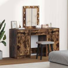 vidaXL Klædeskab med dør 3 pcs Brun 50 x 41 x 135 cm Konstrueret træ