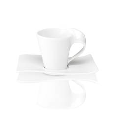 Villeroy & Boch - New Wave Espressokopp Och Fat - Vit