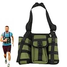 Shoulder Bag With Bottle Holder | Water Bottle Sling Bag | Multi-pocket Backpack | Travel Hiking Bags | Dog Walking Bottle Bag | Sling Backpack With Pockets for Hiking Biking Dog Walking