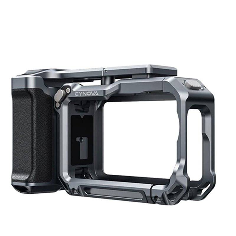 FULL-CYNOVA Street Grip Kit For DJI Osmo Action 6,Protective Cage Frame With Photography Grip,For Action 6 Camera Accessories