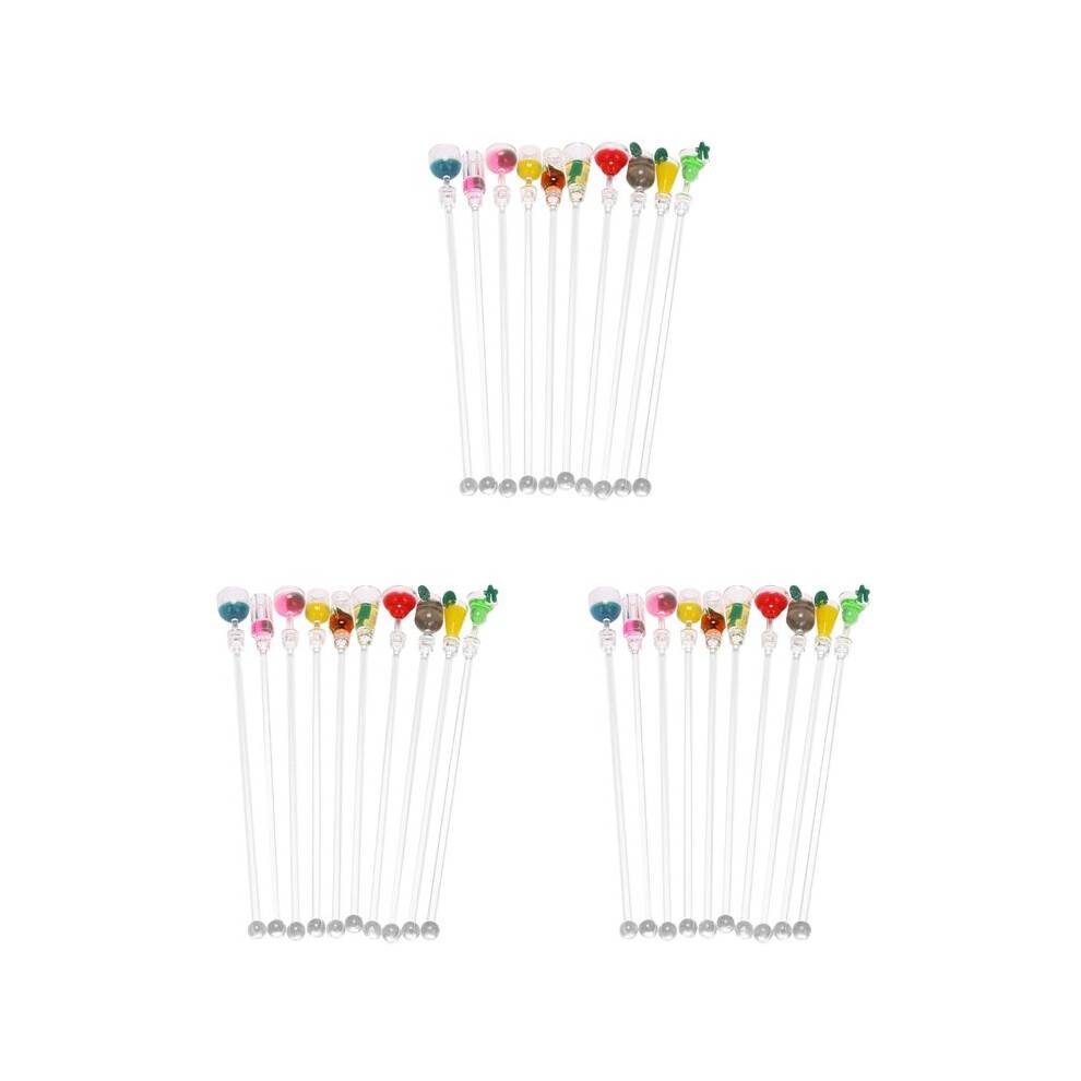 30Pcs Cocktail Stirrer Drink Mixing Stick Set Acrylic Cocktail Mixer Blender Bar Supplies Swizzle Stirrer
