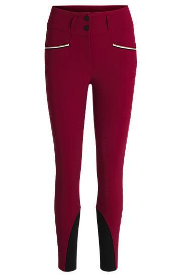 Equestrian slim-fit breeches with full grip