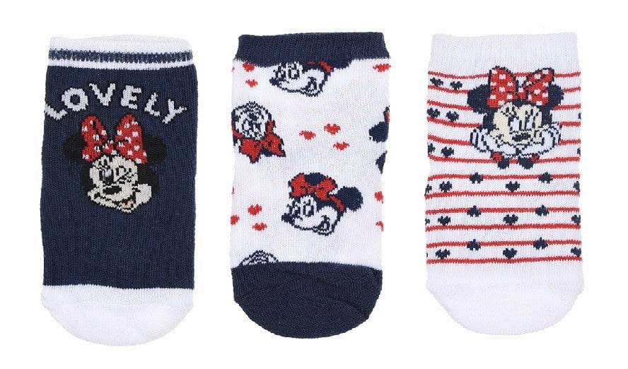 Disney Mimmi Pigg blå babysockor 0-6 månader