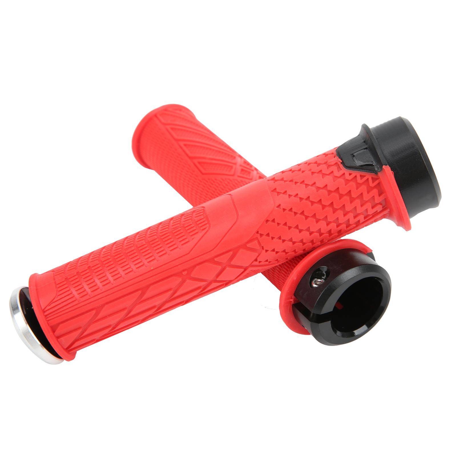 WAKE Bike Rubber Shock Absorption Handlebars Bicycle Handle Grips Bike AccessoryGray