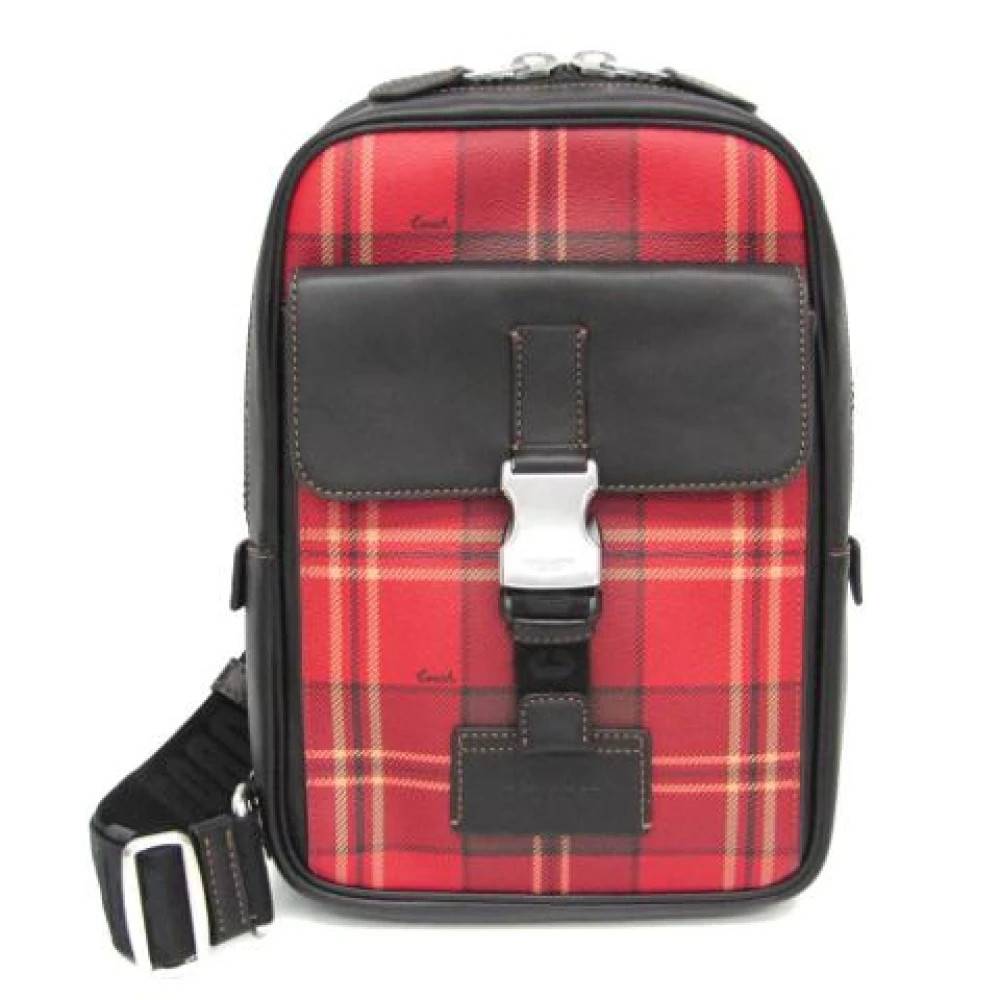 Coach Pre-owned Pre-owned Laeder crossbody-tasker - Vintage - Herre - Rød - ONE SIZE - Læder