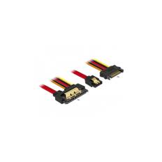 Delock - 85228 - Cable SATA 6 Gb/s 7 pin female + SATA 15 pin male to SATA 22 pin female 30 cm