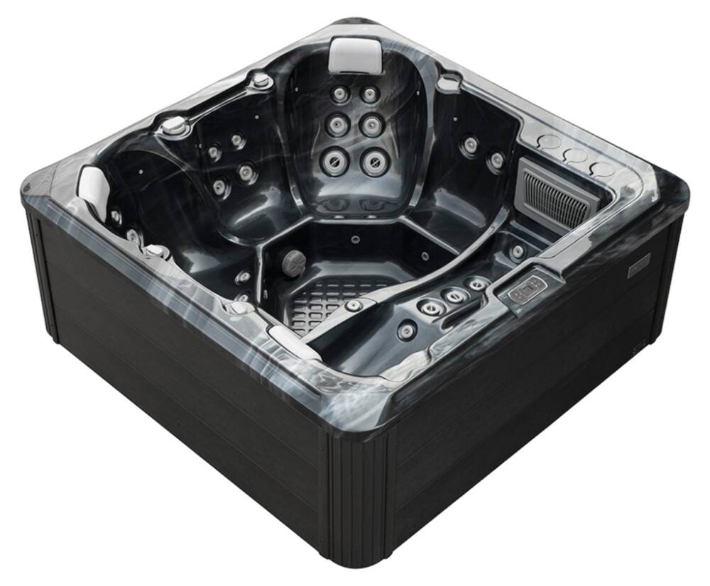 SPABAD SWEBAD LUNAR 6 PLATSER 48 JETS PEARL SHADOW