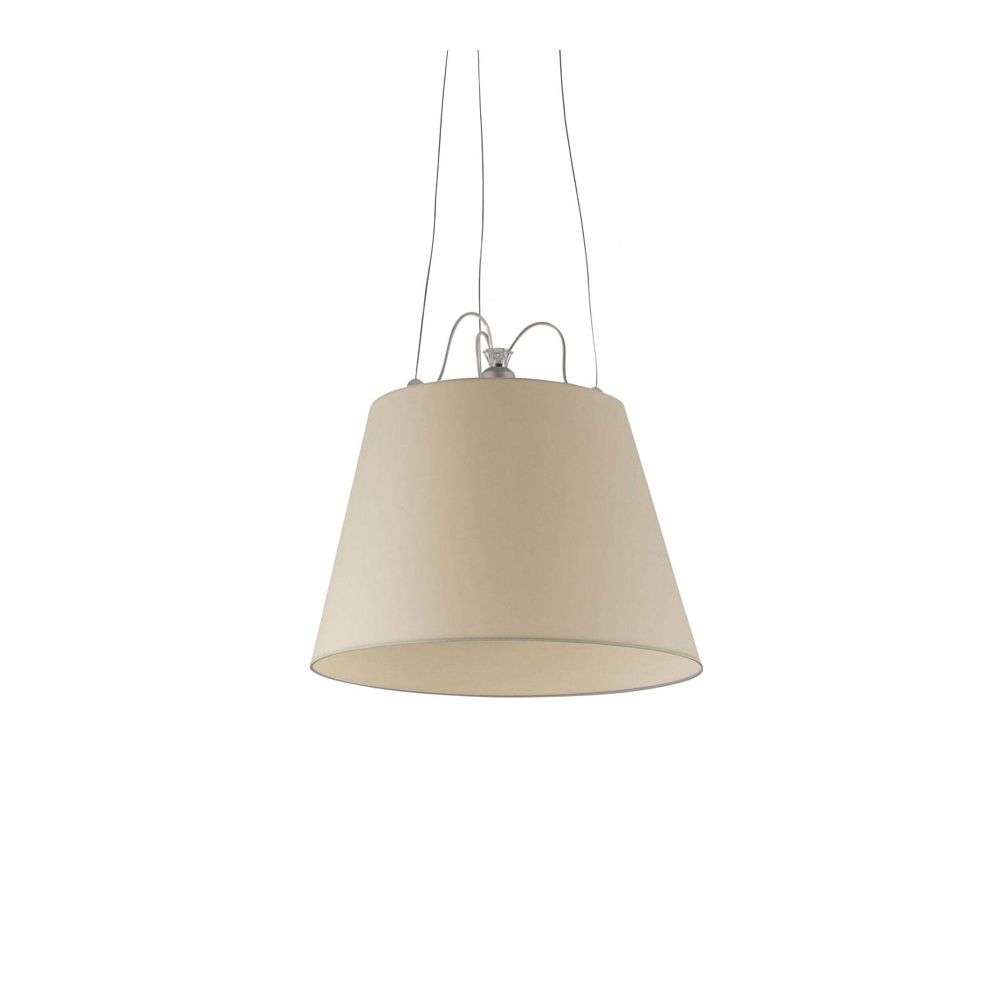 Artemide - Tolomeo Mega Pendellampa, Skärm i Pergamentpapper Ø 52 cm, Aluminium - Pendellamper - Giancarlo Fassina,Michele De Lucchi - Sølv