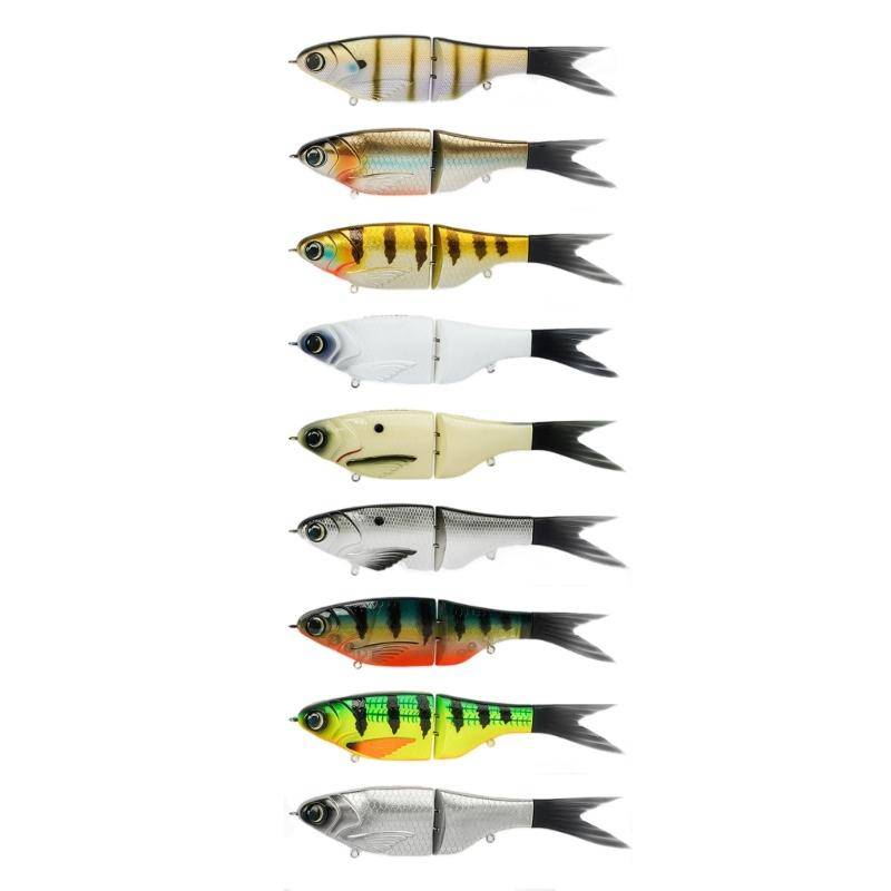 Flera ledade swimbaits Långsamt sjunkande simmande beten Fiskekrokar Sötvatten & Saltvatten Diskantkrok Fiske Fiske beten beige
