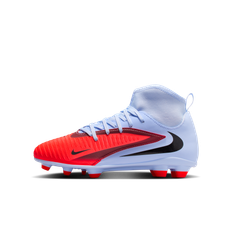 Nike Jr. Phantom 6 High Club-fodboldstøvler til større børn til flere typer underlag - blå - 36