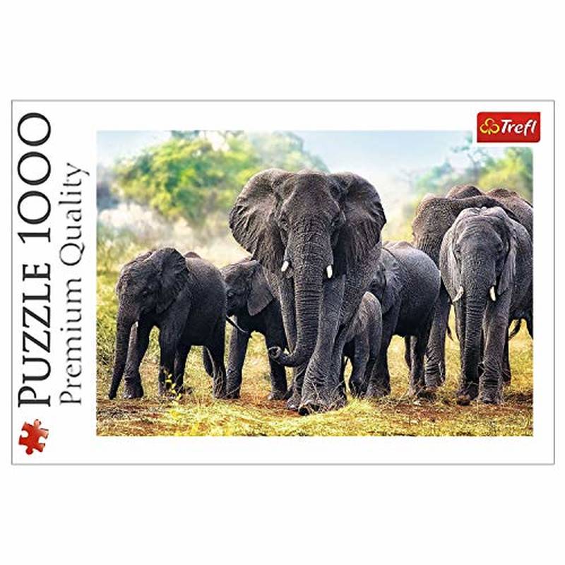Trefl Puzzle 1000 – Elefanten