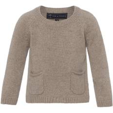 Cashmere baby sweater - Bear mélange - 12-18 mdr