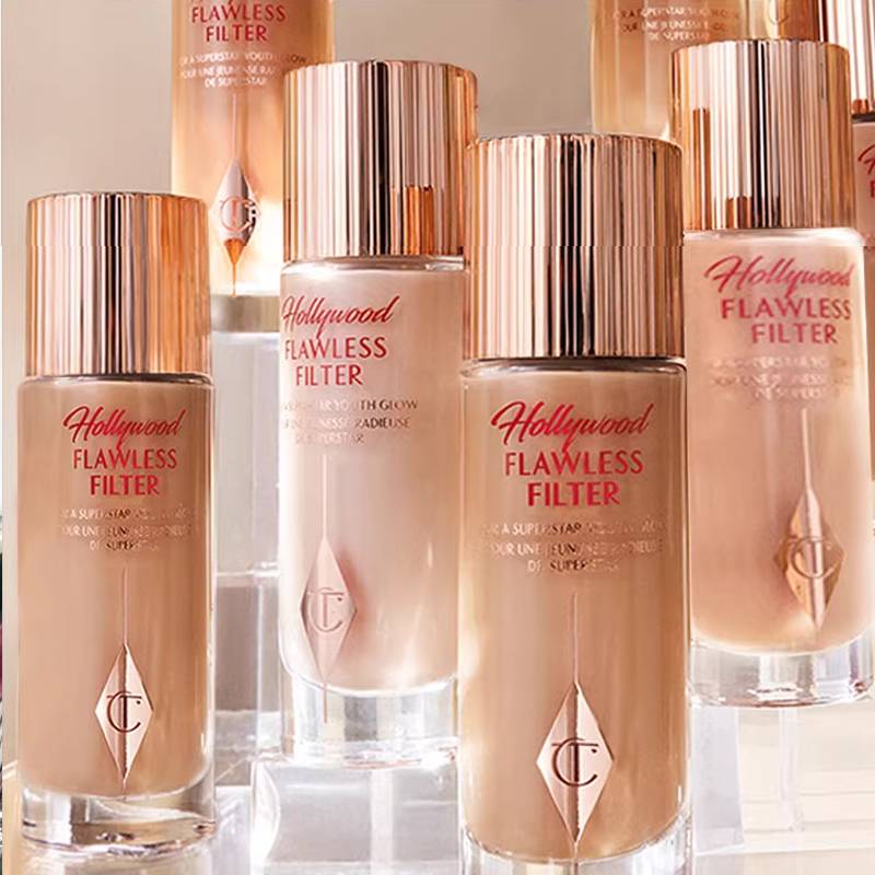Charlotte Tilbury CT Highlighter Foundation Continuously Texture of The Makeup Hydrating Concealer Brightens Powder Compact