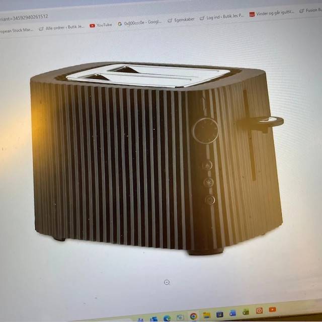 Alessi Plisse toaster sort