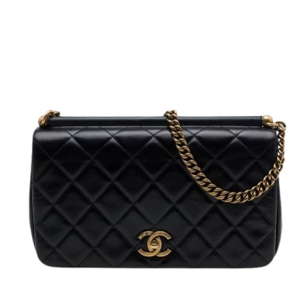 Chanel Vintage Pre-owned Quilted Shoulder Bag - Vintage - Dame - Sort - ONE SIZE - Uld