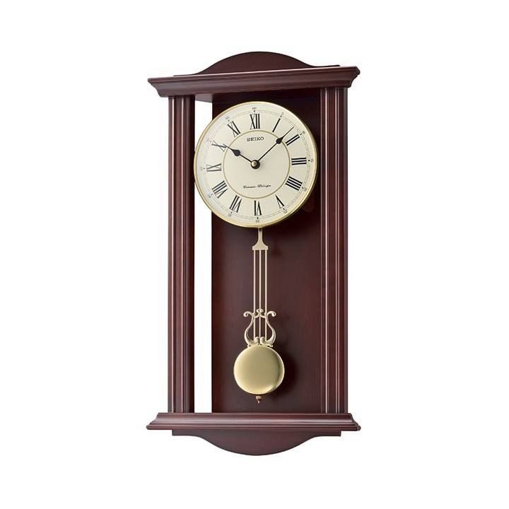 Seiko QXH072B Wooden Pendulum Wall Clock - C7142