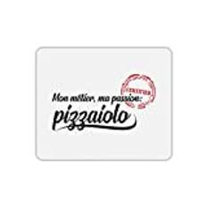 Passion pizzaiolo tryckt rektangel musmatta