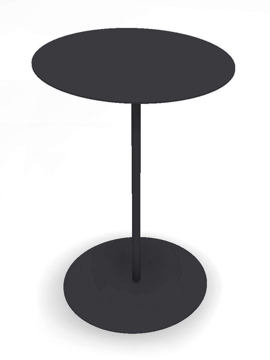 Hillerstorp Sidobord Hillerstorp Jet set Ø45x67 cm - Svart Sidobord utomhus